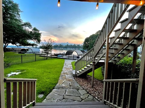 Fully fenced backyard