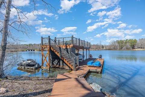 Two story boat dock