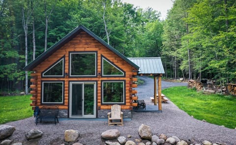 Water Side Of Cabin.