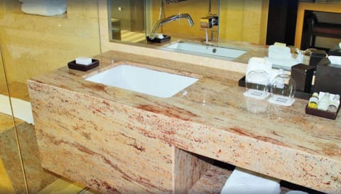 Bathroom with the essential kit provided!