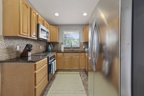 Fully stocked kitchen