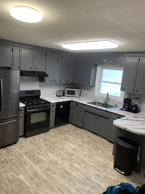 Kitchen leading out to the sunporch