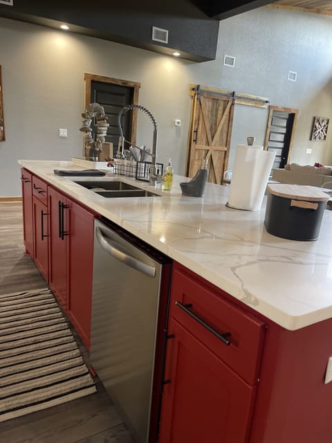 Fully stocked kitchen 