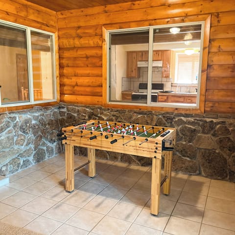 Challenge your family to a fun game of foosball!