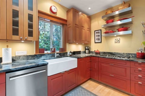 Fully stocked kitchen