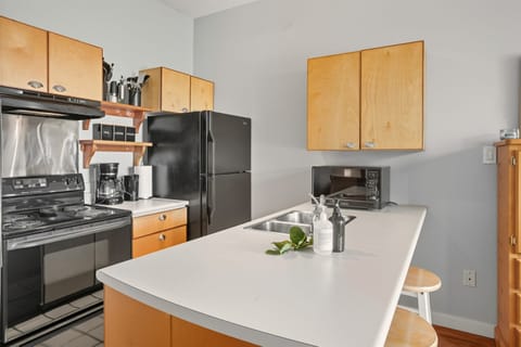 Fully stocked kitchen