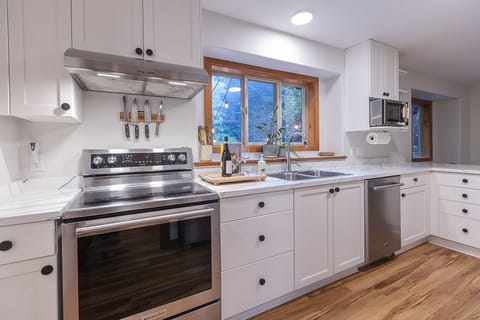 Fully stocked kitchen