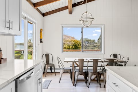 Bright, airy floor plan with lake views