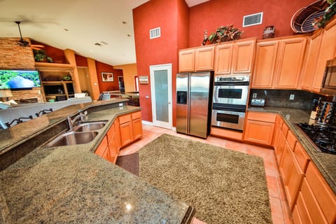 You can see how big the kitchen is....it's huge