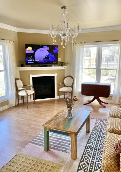 Living room TV with Netflix / Gas fireplace