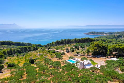 Villa Frida area view from the air 