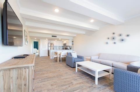 Stretch out on the sofa for relaxed movie nights.