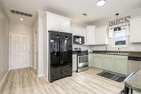 BRAND NEW FRIDGE AND MICROWAVE. 