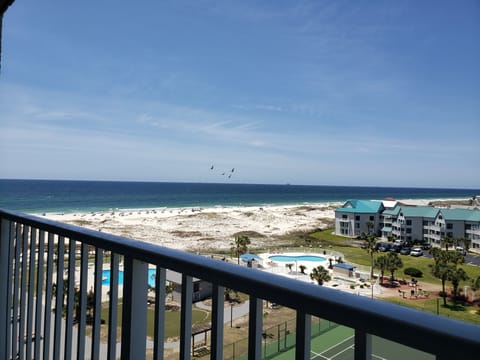 View from balcony looking at the Gulf
