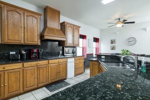 Fully stocked kitchen