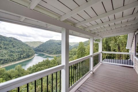 Beautiful lake view from the wraparound porch!