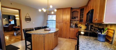 Enjoy the kitchen as a place to eat and prepare meals!