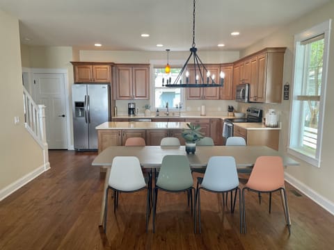 Kitchen w/ open floor plan