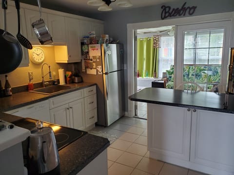 Kitchen view to sunroom