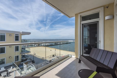 Spectaular views of the Rehoboth Bay from the balcony.  