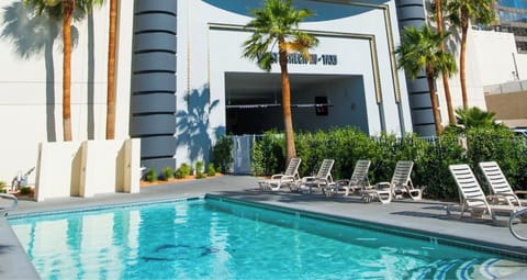 Soak up the sun beside the sparkling outdoor pool.