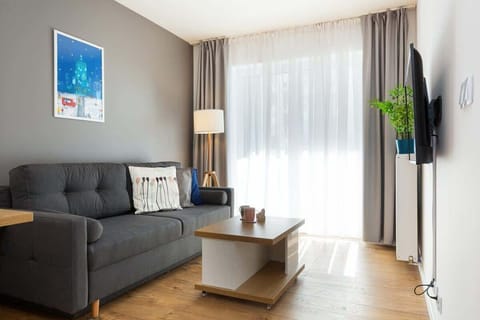 Stylish living room with coffe table. 