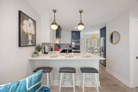 Plenty of space to dine in the fully equipped kitchen