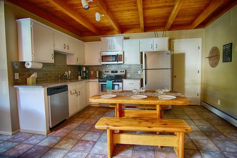Kitchen and dining area