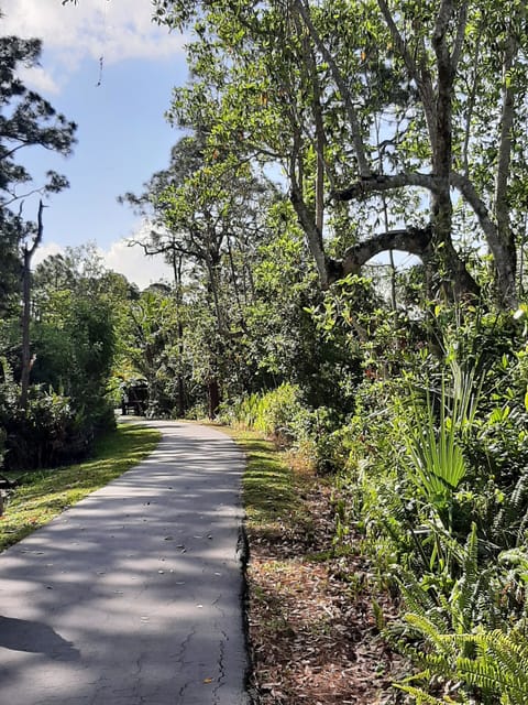 Beautiful walking trails on preserve around lakes
