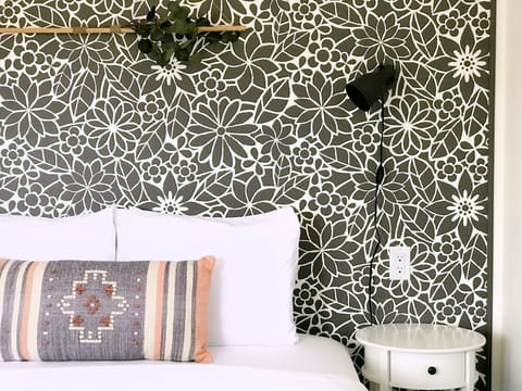 Get a good night's rest on a euro-top queen-size bed