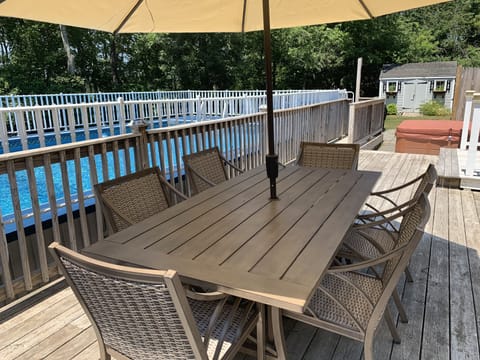 Sit by the pool with your afternoon of cocktails and cards!