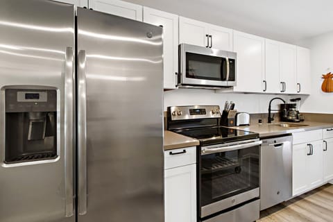 Newly remodeled kitchen featuring stainless steel appliances