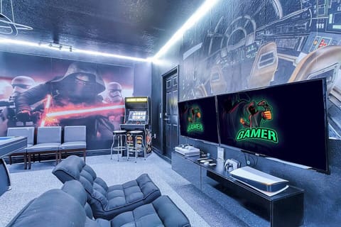 PS5, XBox one and gaming chairs for gamers while you rest from your Disney adventures