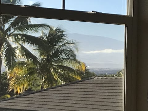 Mauna Kea from Guest Bedroom and front lanai. 