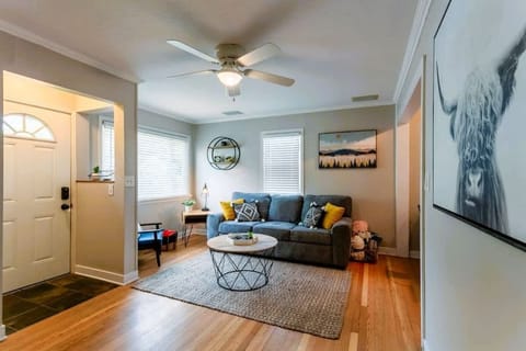 Comfy living room on the main floor 