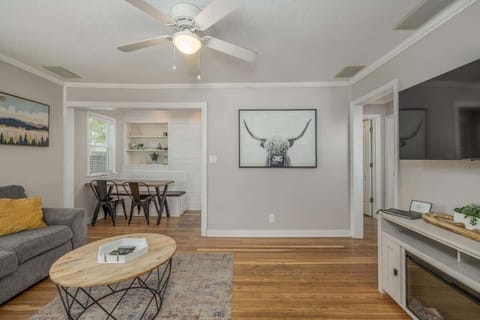 Living room in front entry