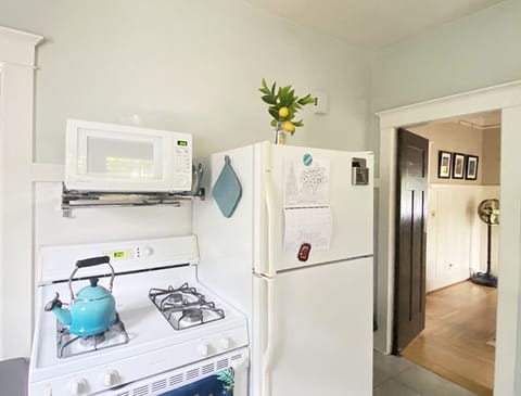 gas stove and refrigerator