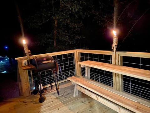 A charcoal grill is available for all guests to use.