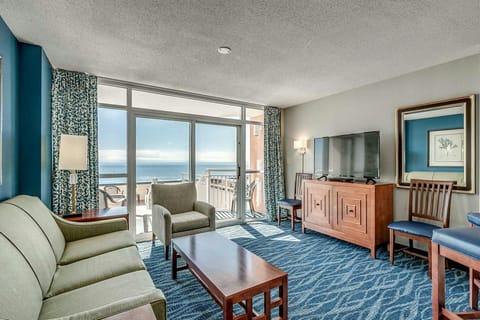 Gorgeous living room with balcony access 
