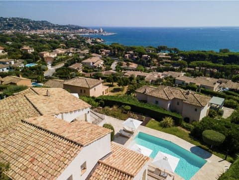Aerial view with Sainte-Maxime in background