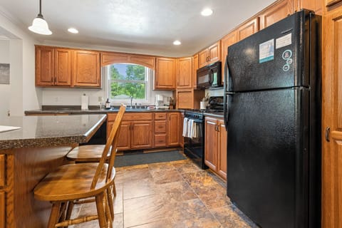 Large kitchen island with seating