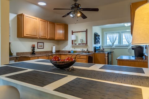 Large full size kitchen makes the Penthouse so convenient