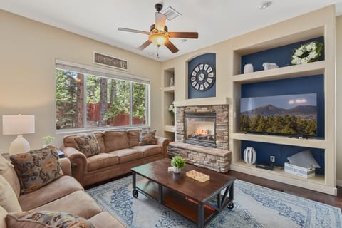 Living room on the second level. 