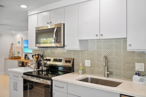 Smooth top electric range and microwave