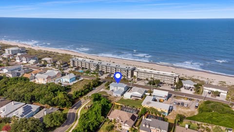 Great location, with partial view of the ocean in-between condo buildings