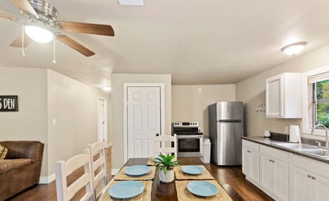 Kitchen with stainless appliances