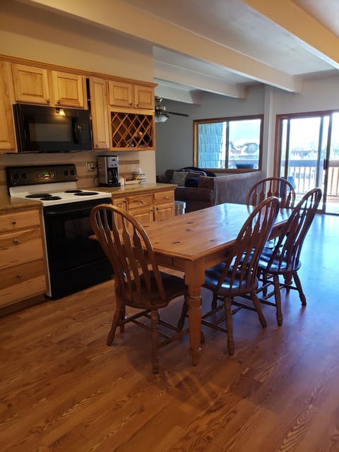 Kitchen and living area