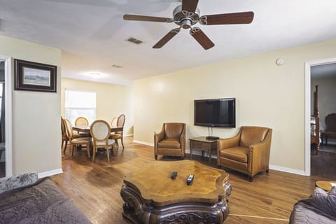 living room and dining table