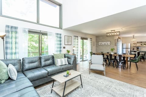 The kitchen, dining room, and great room provide a wonderful area for entertaining and gathering