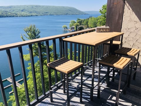 Balcony off of living room 